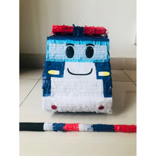 Pinata đập kẹo Poli Car - Trò chơi tiệc cực vui dành cho bé