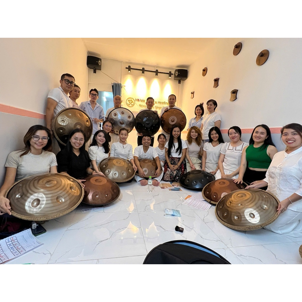 Trống Hang Drum, Trống Hand Pan 10 Nốt, 14 Nốt Tặng Khóa Học 1 Năm  - Full Phụ Kiện