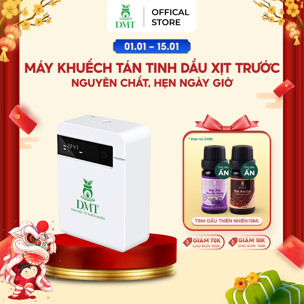Máy xông tinh dầu công nghiệp DMT - máy khuếch tán tinh dầu nguyên chất spa, khách sạn treo tường