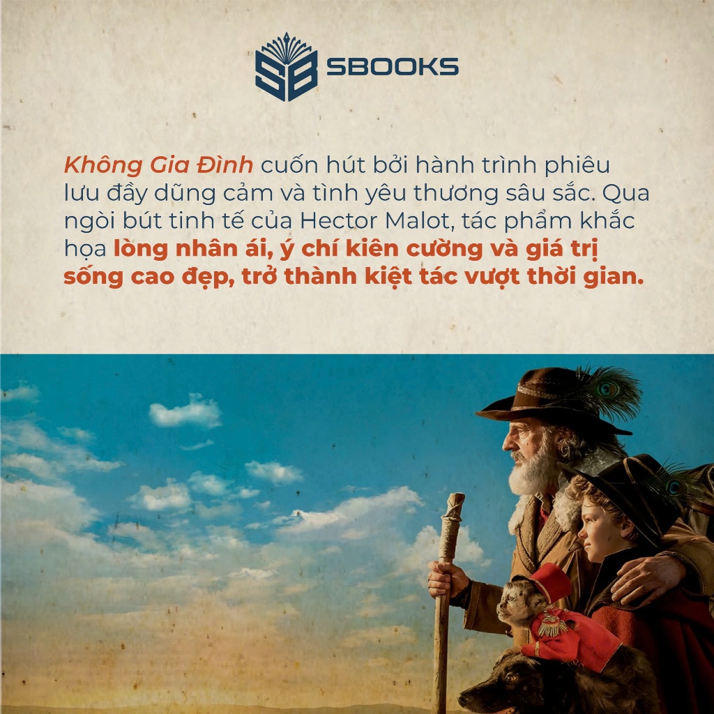Sách - Không Gia Đình (Hector Malot) - Tặng kèm Bookmark- Sbooks Store