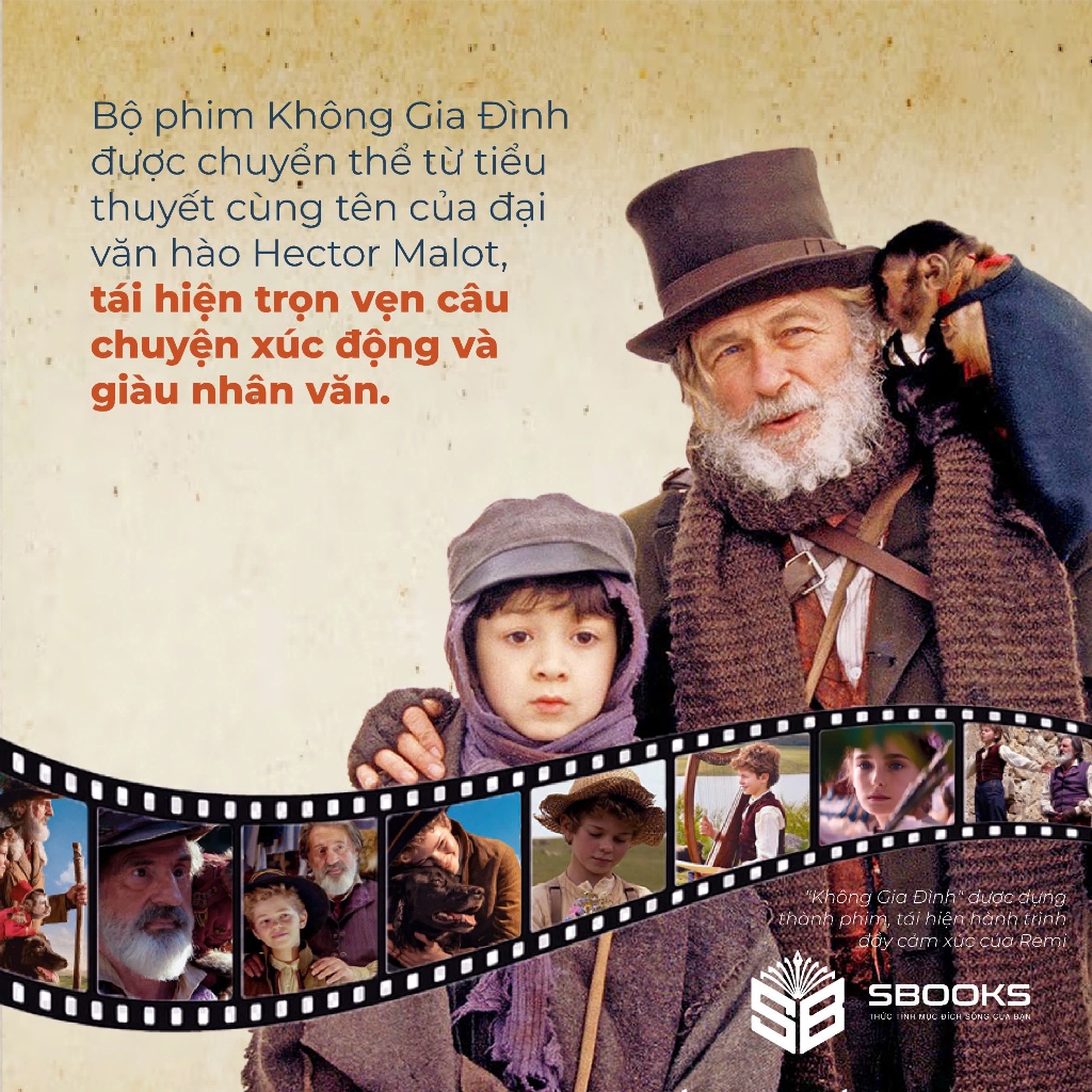 Sách - Không Gia Đình (Hector Malot) - Tặng kèm Bookmark- Sbooks Store