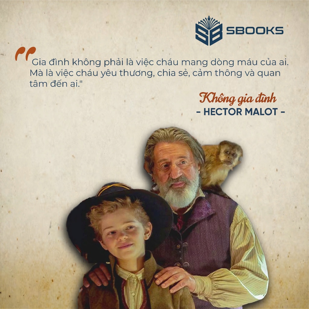 Sách - Không Gia Đình (Hector Malot) - Tặng kèm Bookmark- Sbooks Store