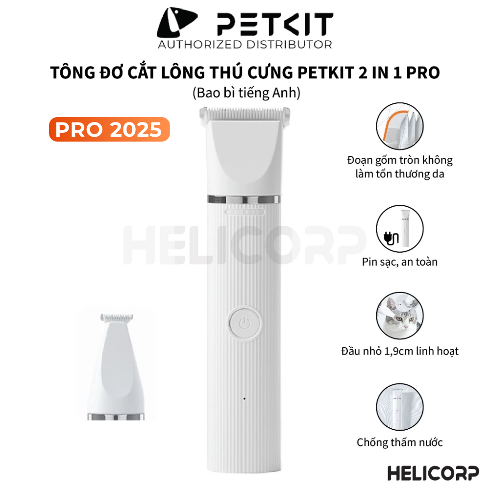 Ảnh Tông Đơ Cắt Tỉa Cạo Lông Chó Mèo Petkit Pet Trimmer 2in1 Pro 1