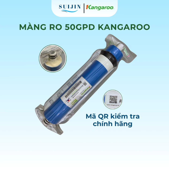 Màng RO 50GPD Kangaroo Hàn Quốc Chính Hãng Lõi Lọc Số 4 Thay Thế Cho Màng RO Có Vỏ Ngoài Của Các Hãng Máy Lọc Nước