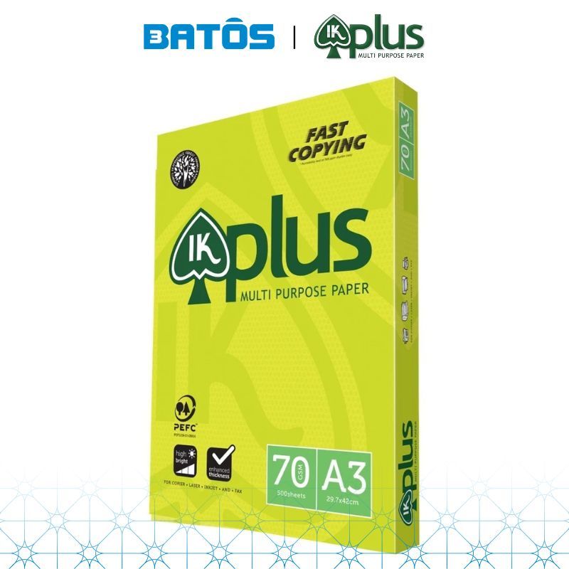 [Có VAT] Thùng Giấy A3 IK Plus 70gsm (5 reams)