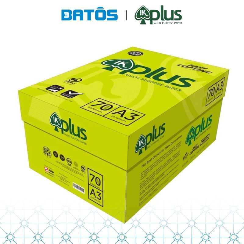 [Có VAT] Thùng Giấy A3 IK Plus 70gsm (5 reams)