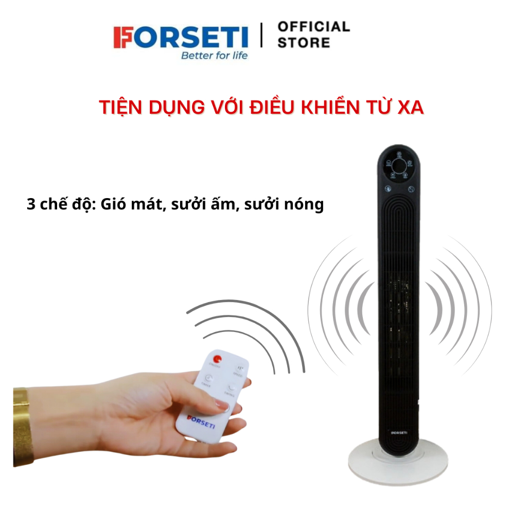 Máy sưởi gốm PTC Ceramic Forseti FHK-688 Thiết kế nhỏ gọn - Công tắc an toàn - Bảo hành trong 24 tháng