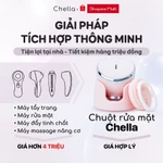Chuột Rửa Mặt Chella 4 trong 1 hỗ trợ Tẩy Trang, Nâng Cơ, Máy Đẩy Tinh Chất, Máy Rửa Mặt - Bảo Hành 1 Năm CHELLA.MAKEUP — ảnh 4