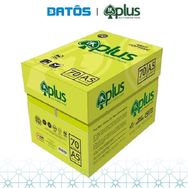 [Có VAT] Thùng Giấy A5 IK Plus 70gsm (10 reams), nhập khẩu từ Indonesia.