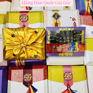 Hồng Sâm Nguyên Củ 6 Năm Tuổi Tẩm Mật Ong Hộp Lụa 500g