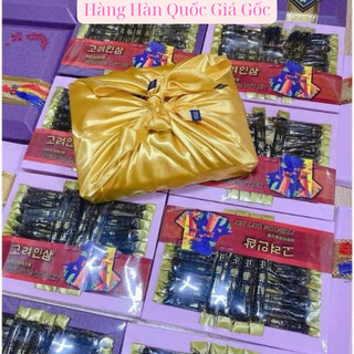 Hồng Sâm Nguyên Củ 6 Năm Tuổi Tẩm Mật Ong Hộp Lụa 500g
