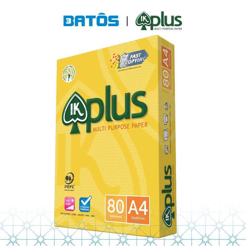 [Có VAT] Thùng Giấy A4 IK Plus 80gsm (5 reams), nhập khẩu từ Indonesia