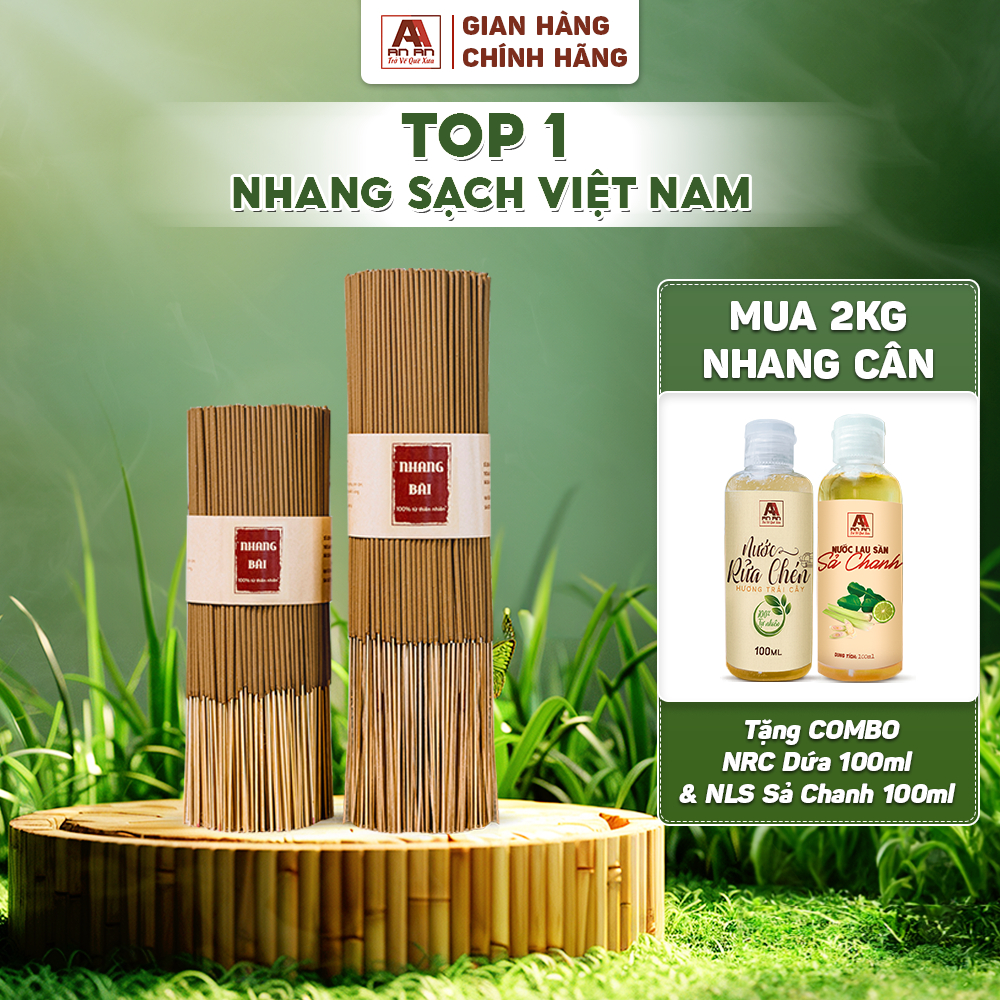Ảnh Nhang Hương Bài 1kg AN AN chiều dài 30cm 40cm mùi thơm dịu nhẹ, tiết kiệm hơn 1