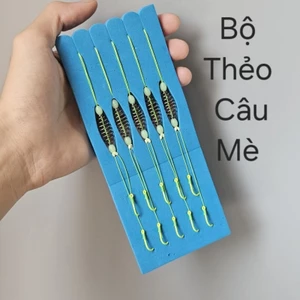 Thẻo Câu Mè, Lưỡi Thẻo Đôi Gắn Sẵn Lò Xo Nắm Mồi, Phụ Kiện Câu Đài, Lăng Xê, Câu Mè