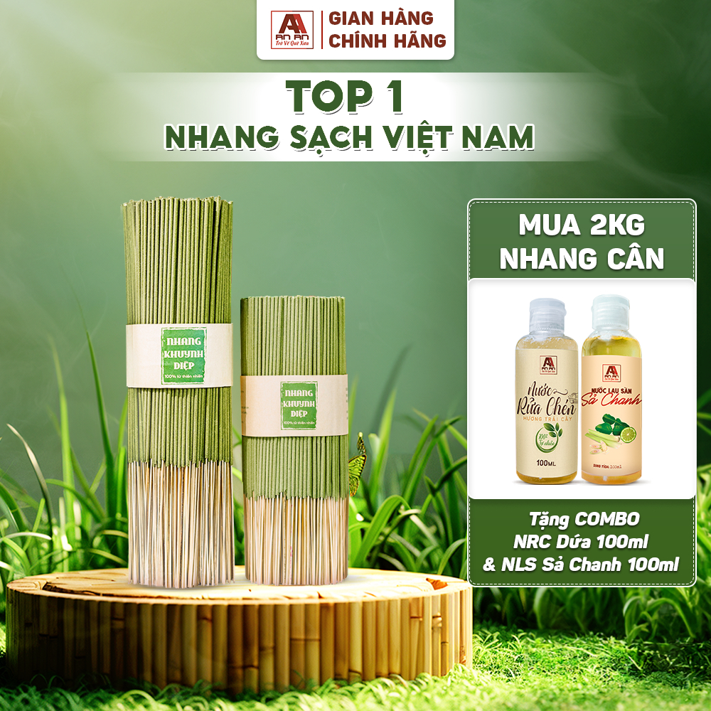 Ảnh Nhang Cân 1kg An An hương Khuynh Diệp chiều dài 30 cm 40 cm tiết kiệm hơn 1
