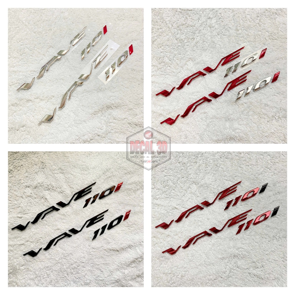 Tem decal chữ nổi wave 110i hàng nhựa cứng sắc nét | Shopee Việt Nam