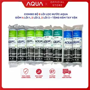 Bộ 8 Lõi Lọc nước 1 2 3 AQUA Chính Hãng Dùng được cho mọi loại máy lọc gia đình máy lọc nước RO