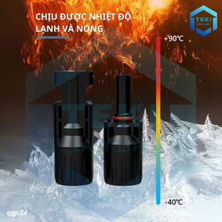 Ảnh 5 – Cặp Jack Nối MC4 1000V 1500V TEKI, Kết Nối Tấm Pin Năng Lượng Mặt Trời, Lõi Đồng, Chống Nước IP67, Dòng 30A
