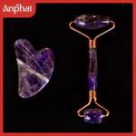 Bộ Đá Guasha Massage + Cây Lăn Massage Nâng Cơ Đá Thạch Anh  An Phát Gems Giúp Da Săn Chắc, Nâng Cơ Thon Gọn Mặt — ảnh 2