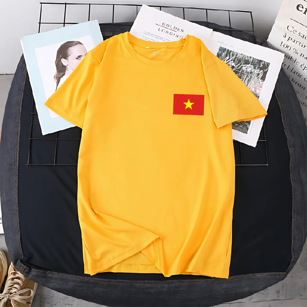 Ảnh Áo thun in hình cờ Việt Nam cho nữ và trẻ em - Áo phông cờ đỏ sao vàng - LOZA G0240 2