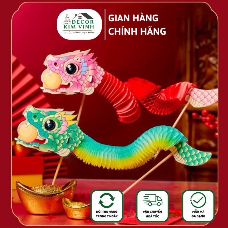 Mô Hình Múa Rối Rắn Giấy Trang Trí Tết Decor Kim Vinh – Rắn Giấy Xếp ...
