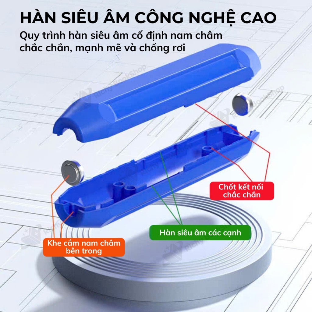 Đồ chơi xếp hình nam châm cho bé Mideer Rainbow Magnetic Building Stick