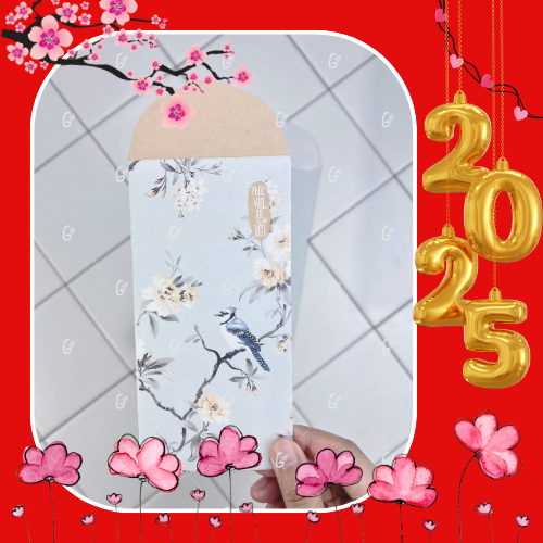 Bao lì xì tết 2025 cao cấp của Gác Xép chất liệu Kraft Nhật nhập khẩu - Mã GX023