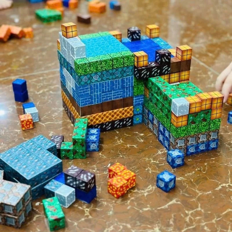 [Siêu Dính] 50 Khối Minecraft Nam Châm Đồ Chơi Mô Hình Lắp Ráp Khối Xây ...