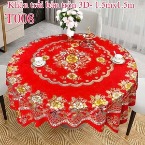 KHĂN TRẢI BÀN TRÒN CAO CẤP 1M5 X 1M5