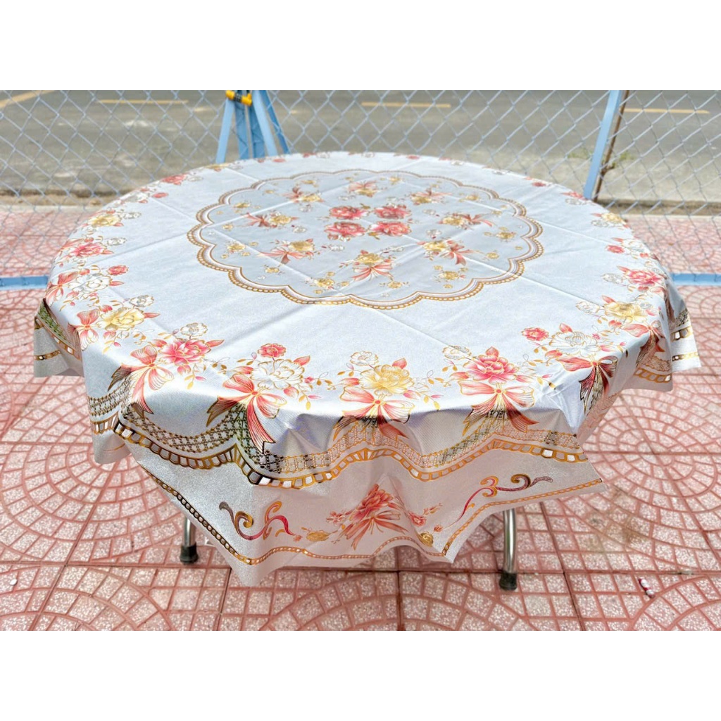 KHĂN TRẢI BÀN TRÒN CAO CẤP  1M5 X 1M5