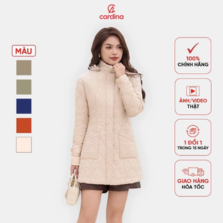 Áo phao nữ CARDINA trần bông cao cấp siêu nhẹ thiết kế dáng lửng trẻ trung trendy 4PLF02