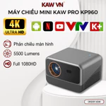 Máy Chiếu Mini KAW Pro KP960 Độ Sáng Cao, Độ Phân Giải 4K, Kích Thước Tối Đa 200 Inch, Hệ Điều Hành Androi 10 — ảnh 1