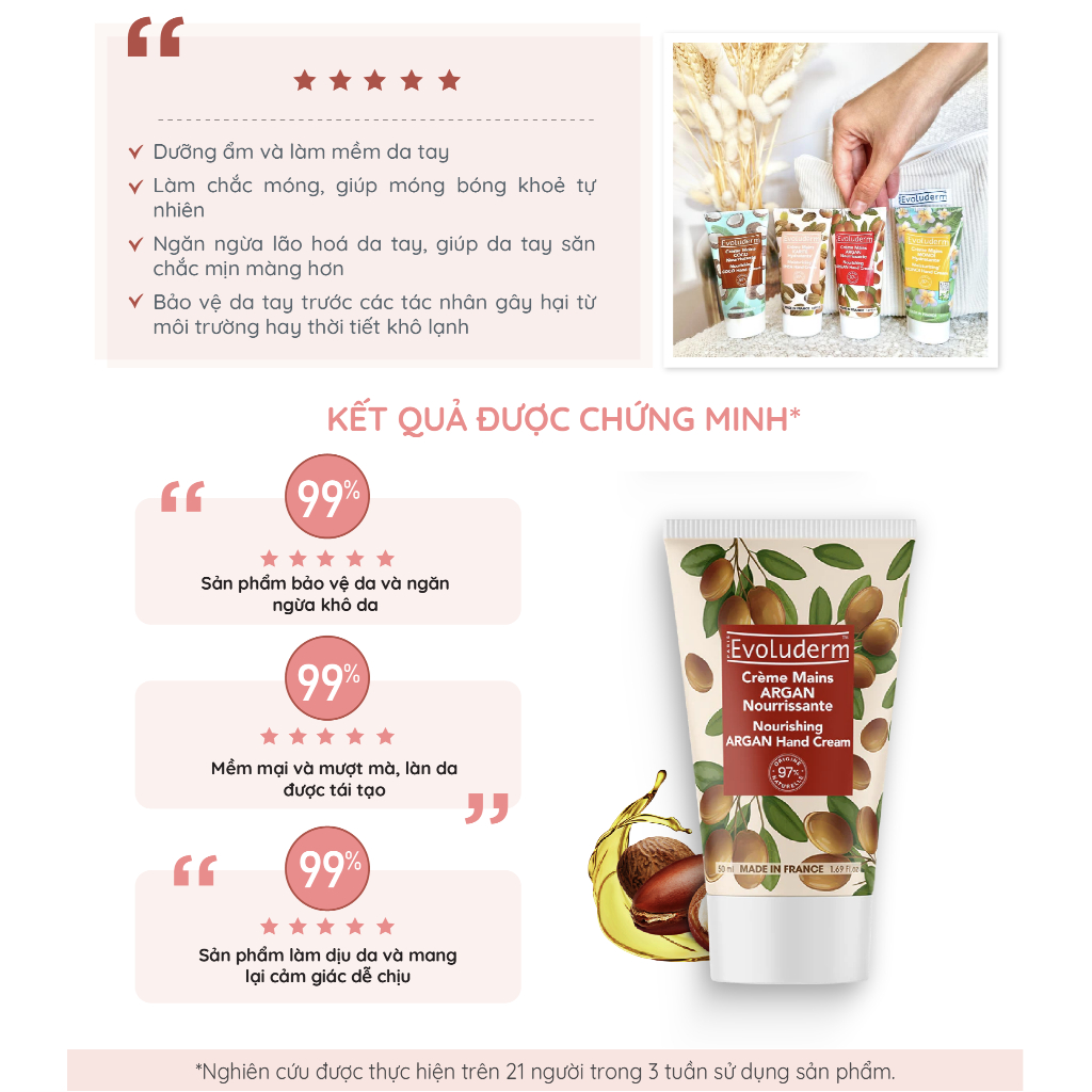 COMBO Xịt khoáng cấp ẩm Evoluderm 150ml và Kem dưỡng da tay Evoluderm 50ml