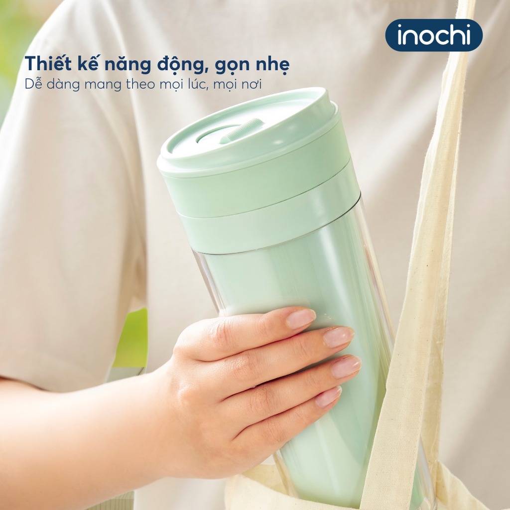 Cốc nhựa Chiba Clip Inochi dung tích 650ml, có hộp làm quà tặng xinh xắn