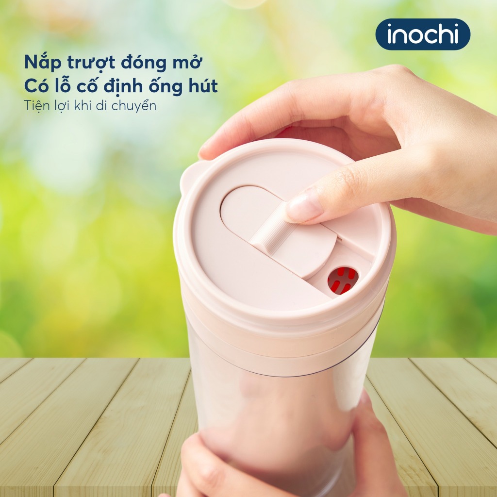 Cốc nhựa Chiba Clip Inochi dung tích 650ml, có hộp làm quà tặng xinh xắn
