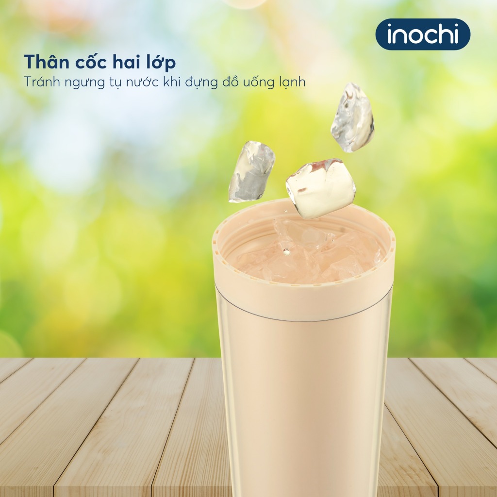 Cốc nhựa Chiba Clip Inochi dung tích 650ml, có hộp làm quà tặng xinh xắn