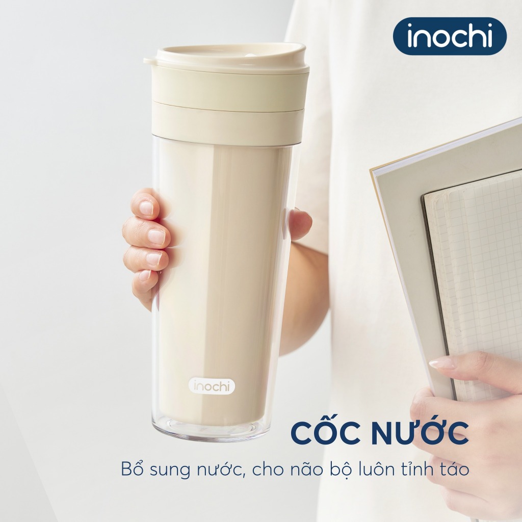 Cốc nhựa Chiba Clip Inochi dung tích 650ml, có hộp làm quà tặng xinh xắn