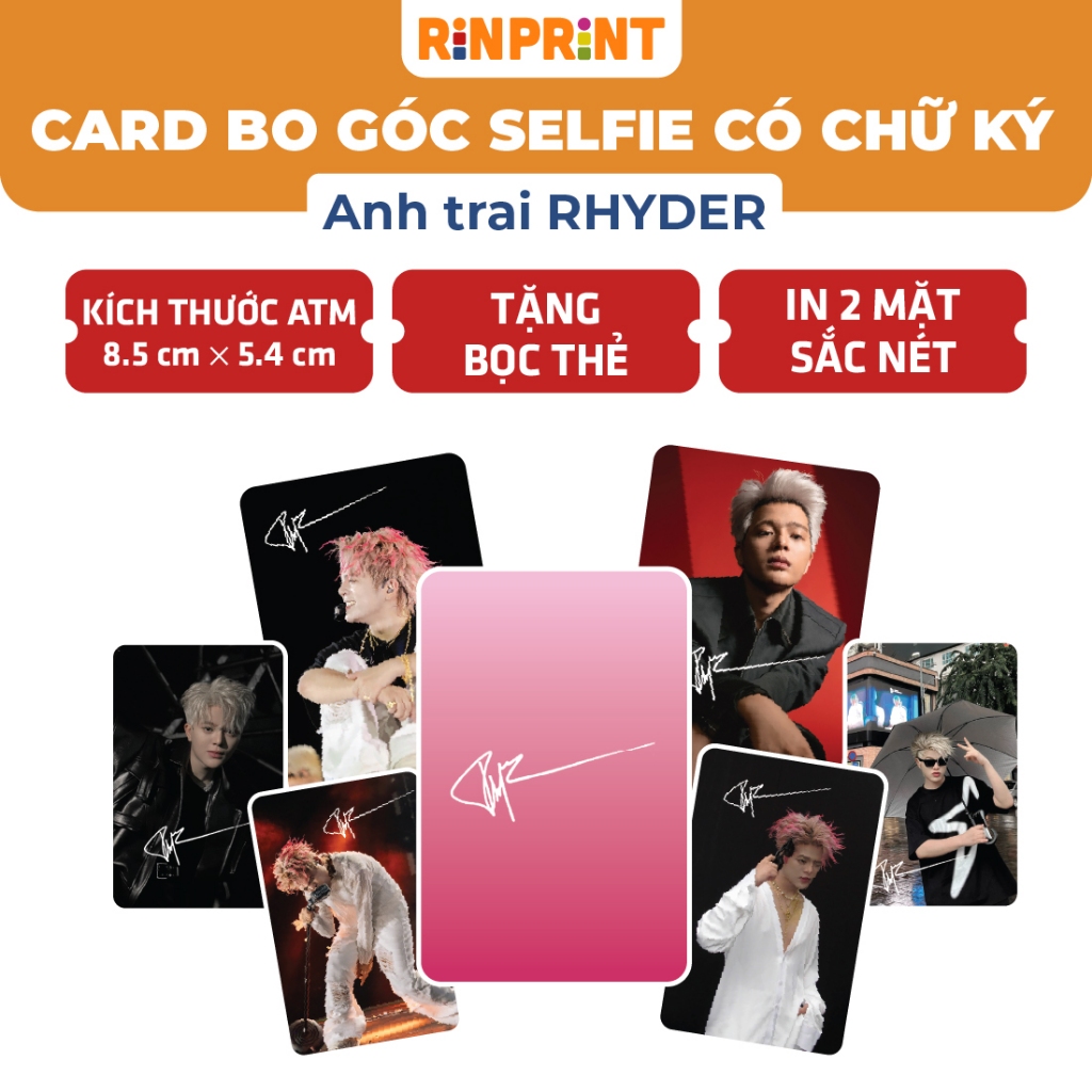 [Tặng Sleeves] Combo 10 Ảnh Selfie ATSH Rhyder Bo Góc Cứng Cáp, Sưu tầm ...