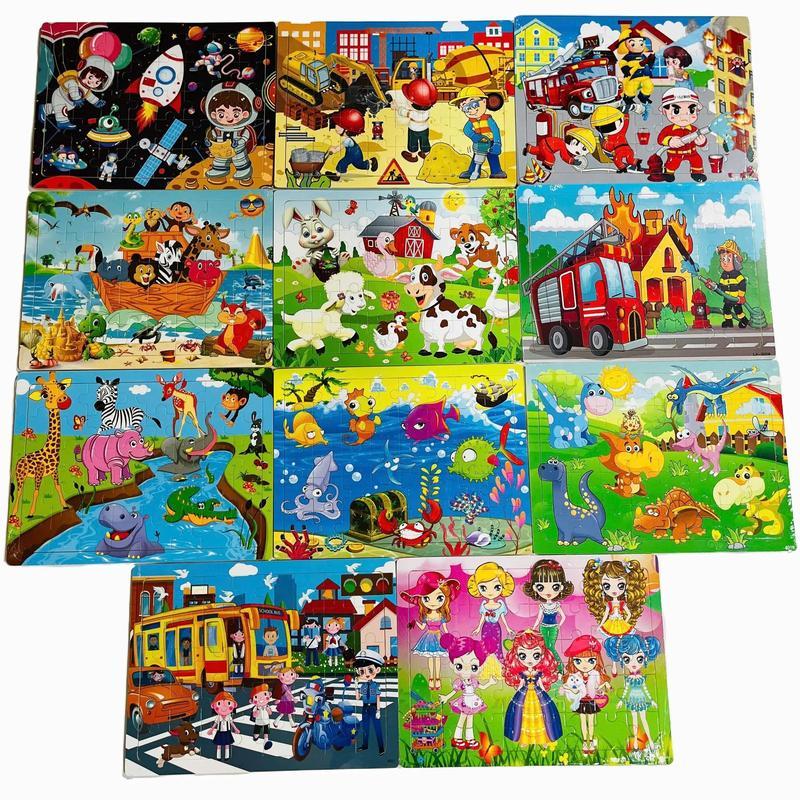 COMBO 3-5-8 Đô chơi Xếp hình 40 mảnh đồ chơi gỗ phát triển trí tuệ