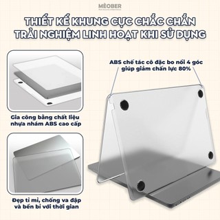 [Matte MacCover] Ốp bảo vệ siêu mỏng nhám mờ dành cho laptop Mac book Air Pro 13 14 15 16 M1 M2 M3 by MèoBer