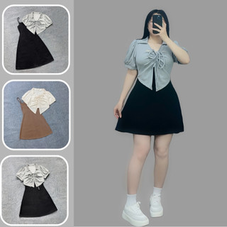Đầm cặp hai lớp thun ruby Hàn co giãn tách rời mềm mại, thoáng mát thời trang phù hợp đi chơi dự tiệc G684+G685
