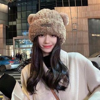 Mũ Lông Cừu Tai Gấu Hàn Quốc Unisex Nam Nữ MEILI STORE