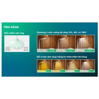 Đèn bàn LED Cảm ứng RẠNG ĐÔNG  Model: RD-RL-21 6W bảo vệ thị lực, chống cận thị, chống lóa