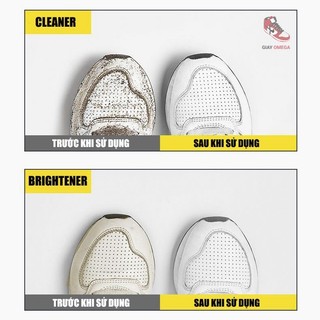 Chai vệ sinh giày làm sạch và tẩy ố giày Little White CLEANER và BRIGHTENER 100ml tẩy trắng giày