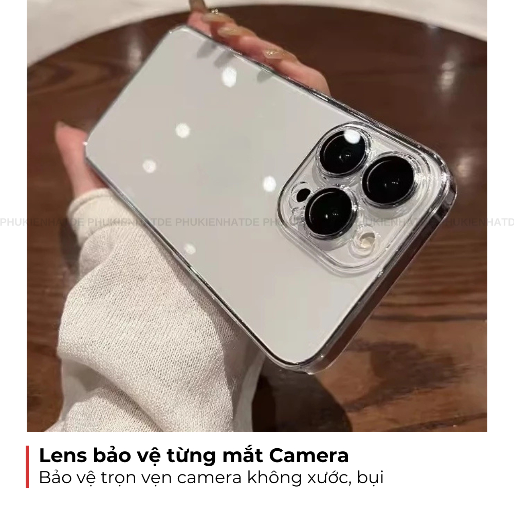 Ốp iphone siêu mỏng Slim nhựa cứng PC trong suốt chống ố vàng, chống bám bẩn - phukienhatde