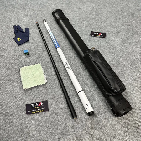 Cơ BI A Carbon HCTQ Trắng Xanh và Bao da ,có SỈ LẺ.