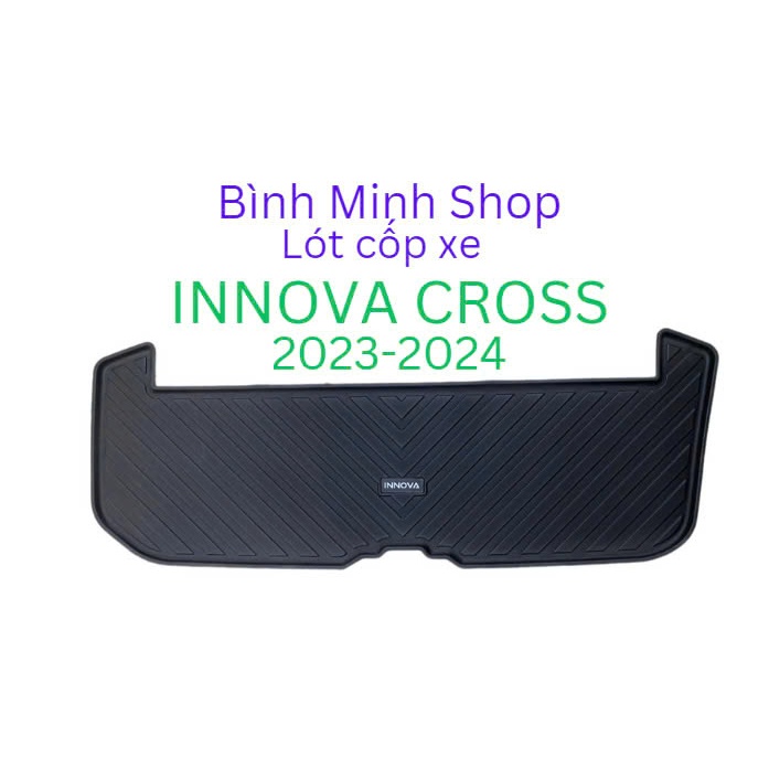 Lót cốp nhựa xe TOYOTA INNOVA CROSS 2023 2024, nhựa dẻo cao cấp, lắp ...