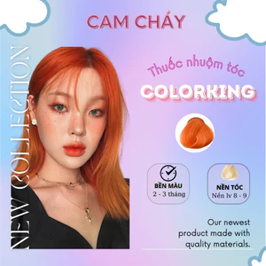 Thuốc nhuộm tóc màu CAM CHÁY, thuốc nhuộm tóc cao cấp, kem nhuộm tóc tại nhà tiện lợi COLORKING