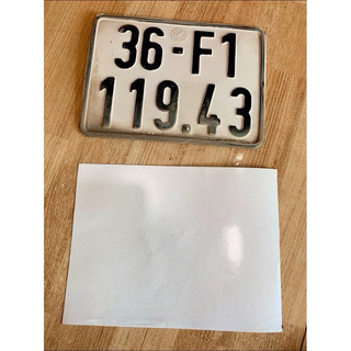 decal dán biển số xe máy + nền trắng và số