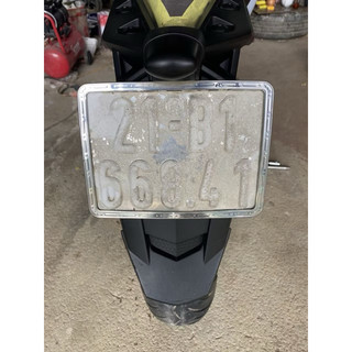 decal dán biển số xe máy + nền trắng và số